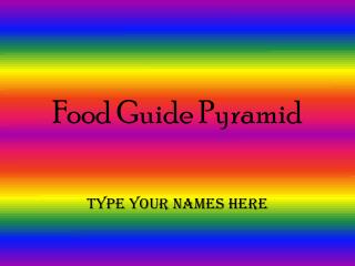 Food Guide Pyramid