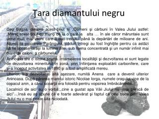 Ţ ar a diamantului negru