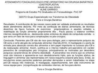 Fono e Cirurgia Bariátrica