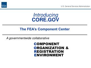 Introducing CORE.GOV