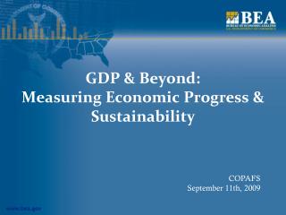 GDP &amp; Beyond: Measuring Economic Progress &amp; Sustainability