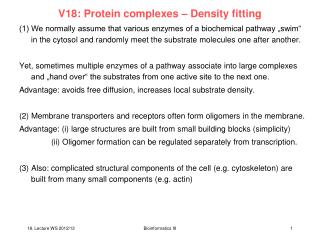 V18: Protein complexes – Density fitting