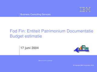 Fod Fin: Entiteit Patrimonium Documentatie Budget estimatie