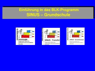 Einführung in das BLK-Programm SINUS – Grundschule