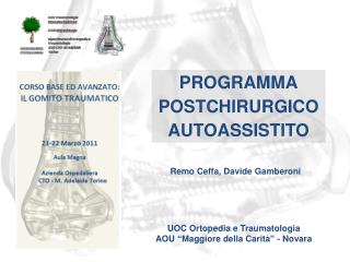 PROGRAMMA POSTCHIRURGICO AUTOASSISTITO