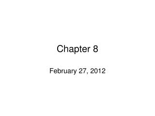 Chapter 8