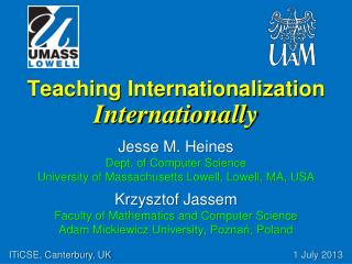 Teaching Internationalization Internationally