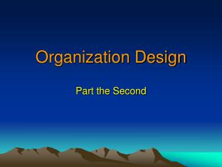 Organization Design