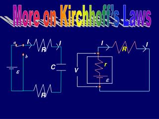 More on Kirchhoff’s Laws