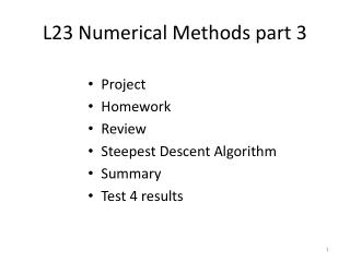 L23 Numerical Methods part 3