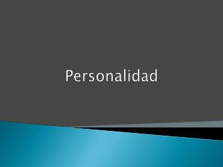 Personalidad