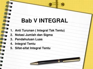 Bab V INTEGRAL