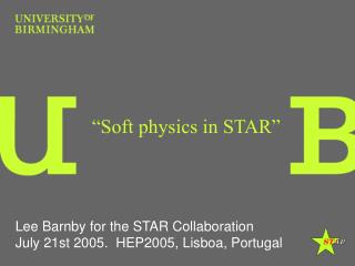 “Soft physics in STAR”
