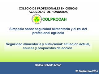 COLEGIO DE PROFESIONALES EN CIENCAS AGRICOLAS DE HONDURAS