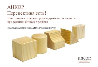 АНКОР Перспектива есть !