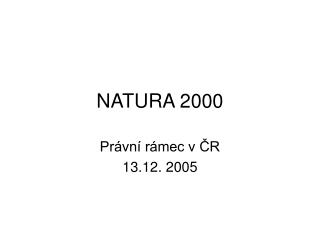 NATURA 2000