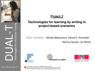 Technologies for Vocational Training