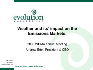 Weather and its’ impact on the Emissions Markets.