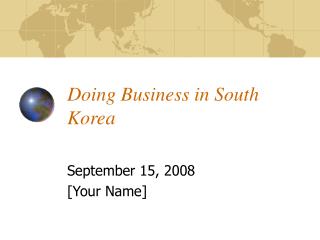 Doing Business in South Korea