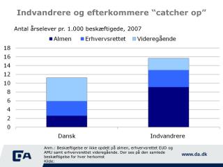 Indvandrere og efterkommere “catcher op”