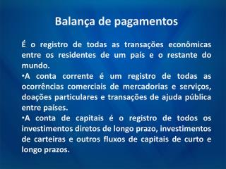 Balança de pagamentos