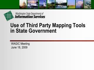 Use of Third Party Mapping Tools in State Government