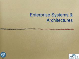 Enterprise Systems &amp; Architectures