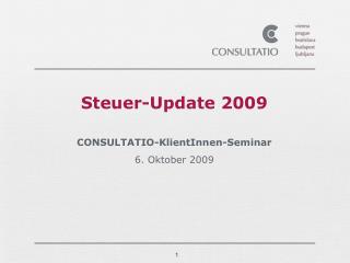 Steuer-Update 2009
