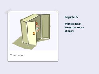 Kapittel 5 Petters bror kommer ut av skapet