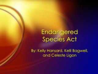 Endangered Species Act