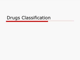 Drugs Classification