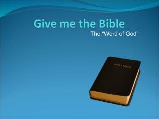 The “Word of God”