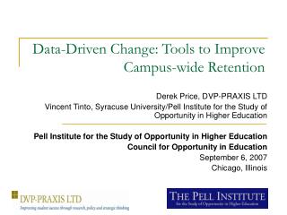 Data-Driven Change: Tools to Improve Campus-wide Retention