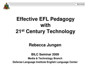 Effective EFL Pedagogy with 21 st Century Technology