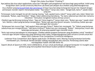 Pengin Tahu kalau Dua Robot &quot;Chatting&quot;?