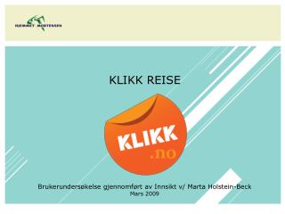 KLIKK REISE