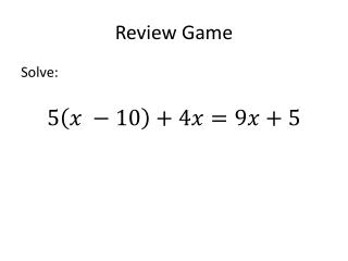 Review Game