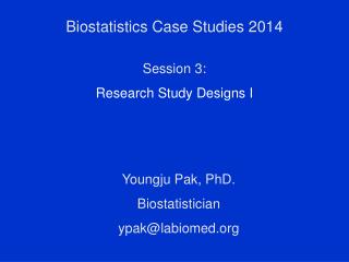 Biostatistics Case Studies 2014