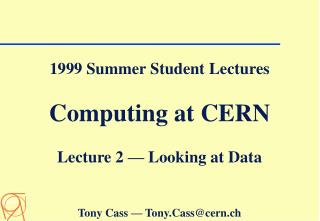 Data and Computation for Physics Analysis