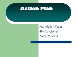 Action Plan