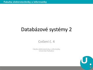 Databázové systémy 2