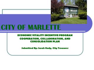 CITY OF MARLETTE