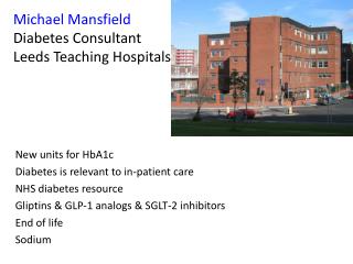 Michael Mansfield Diabetes Consultant Leeds Teaching Hospitals