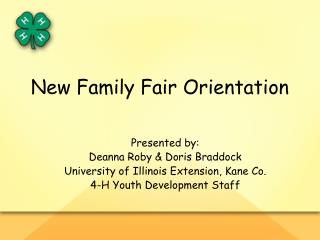 New Family Fair Orientation