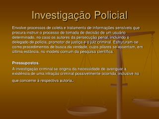 Investigação Policial