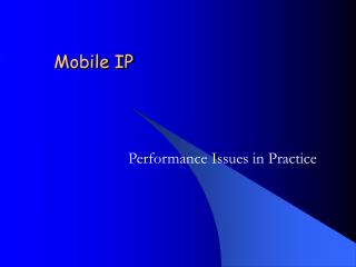 Mobile IP