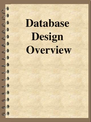 Database Design Overview