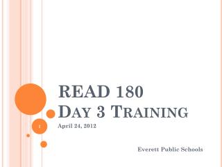 READ 180 Day 3 Training