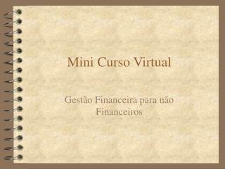 Mini Curso Virtual