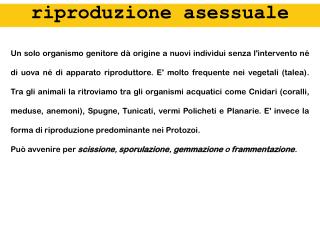 r iproduzione asessuale